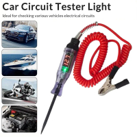 Car Circuit Detection Pen LED Digital Circuit Tester Pen for Car Truck 3V-24V Voltage Probe with Aut