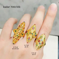 Cincin Model Dubai Elegant Emas Asli Hadiah Ulang Tahun
