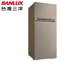 【SANLUX台灣三洋】 580L雙門鏡面鋼板變頻電冰箱 SR-C580BV1B