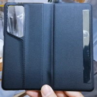 Magnetic PU Leather Flip Book Case For Honor Magic V2 RSR View Window Sports Car Supercar Design Cover