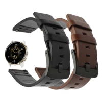 For Garmin Venu 2 2S Sport Wristband For Garmin Forerunner 645 245 158 Vivoactive 3 4 4S Leather Bracelet Strap Venu 2 Plus Band