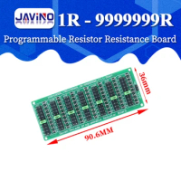 1R - 9999999R Seven Decade Programmable Resistor Resistance Board,Step 1.0R,1%,1/2 Watt.