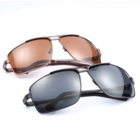 Cool Men Pilot Driver Short Sight Sun Glasses Polarized Mirror Sunglasses Custom Made Myopia Minus Prescription Lens -1 to -6