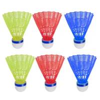 Led Shuttlecocks 6pcs Led Luminous Badminton Shuttlecocks Set Colorful Light-up Foamed Plastic Badminton for Indoor/outdoor