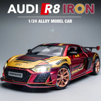 Xe Ô Tô Mô Hình Đúc Khuôn, Xe Thể Thao Audi R8 V10, Phiên Bản Đường Ray IRON LMS, Xe Đồ Chơi Đúc Khu