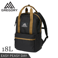 【GREGORY 美國 18L EASY PEASY DAY 後背包《黑/棕》】103868/雙肩背包/日系街包/休閒背包