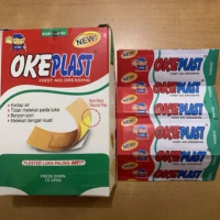 Oke Plast 1pack isi 100pcs untuk plaster luka rekat dan cocok