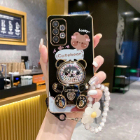 Ốp Điện Thoại, Cho Samsung A32 5G, Có Giá Đỡ Gấu Phát Sáng, Vòng Tay Mạ, Chống Vỡ, Bảo Vệ Camera, Ốp