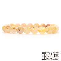 【晶好運】天然鈦晶手珠9mm招財旺運(BB-410/現貨)