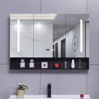 衛生間鏡子柜智能鏡柜除霧掛墻式帶燈新款置物架一體簡約儲物壁掛 鏡子 浴鏡 鏡櫃 浴室鏡 壁掛鏡 儲物鏡 收納鏡 置物鏡