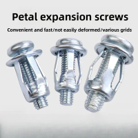 Petal Nut Rivet, Size M4 / M5 / M6, Hollow Wall Iron Sheet Hardware Fastener, Wall Drilling Screw