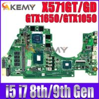For ASUS VivoBook X571GT X571GD K571GD VX60G Notebook Motherboard With I5 I7-8th/9th Gen CPU GTX1650/GTX1050 4GB/8GB RAM