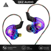 Original QKZ AK6 DMX EDX Earphones With Mic 1DD Dynamic HIFI Bass Earbuds In Ear Monitor Headphone Sport Noise reduction Headset
