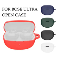 For Bose Ultra Open Earbuds Silicone Protective Case With Keychain hook Headphone Silicone Protect Cover For Bose Ultra Open