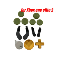 13pcs Metal buttons for Xbox one elite 2 wireless controller joystick cap Paddle Button Full set of buttons Replacement