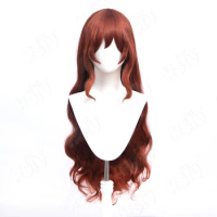 Game Identity V Euridice Cosplay Wig brown red Long curly hair Synthetic Wig+wig cap Identity V Wig
