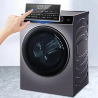 Drum Washer Dryer Variable Frequency Drum Washing Machine Large Capacity Home All-in-one Automatic 10kg Electric Stainless Steel
