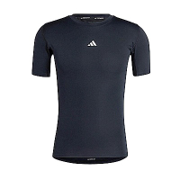 Adidas TF Tee JE6698 男 緊身衣 短袖上衣 運動 健身 訓練 吸濕排汗 包覆 透氣 黑