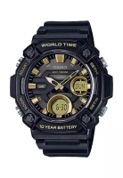Casio Men Analog-Digital Watch AEQ-120W-9AV Black Resin Strap