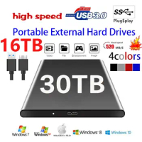 Portable 1TB External Hard Drive High-speed SSD 500GB 2TB 4TB HD Mass Storage USB 3.0 16TB Hard Disks 8TB HD External for Laptop