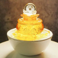 聚寶盆流水擺件招財擺件風水球水迴圈辦公室客廳裝飾喬遷開業送禮