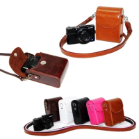 Vintage PU Leather Camera Case For Canon G9X G7X G7X Mark II G7XII G7X III SX730 SX700 SX720 S90 SX260 SX240 SX275 S90 S120 S110