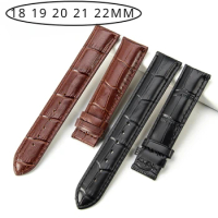 Watches Accessories 18mm for Tissot Le Locle or Couturier T41 T035 210A Strap Man Watch Butterfly Buckle Genuine Leather Men