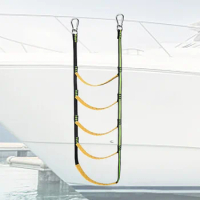 3/4/5 Step Sailboat Rope Ladder Soft Yacht Rope Ladder Stretchable Portable Rope Ladder for Sailboat Kayak Canoe for Kayak Canoe