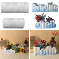 Handmade Flower Pots Mold Pen Holder Cement Pots Planter Resin Silicone Mould DIY Craft Home Decorations Casting