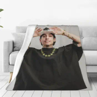 N-Natanael Canos Blanket Mexican Rapper Airplane Travel Flannel Throw Blanket Soft Durable Bedroom Customized Bedspread Gift