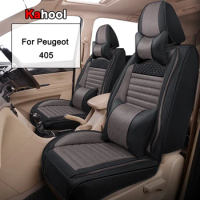 Kahool-Peugeot 405用カーシートカバー、自動インテリアアクセサリー、1シート