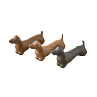 【安達窯】陶製日垚動物 - 臘腸狗(任選兩件組)
