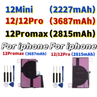 High Capacity Phone Battery For iPhone 12mini 12 12Pro 12Pro MAX Battery For Apple With +Tools