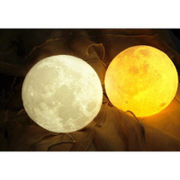 15CM大尺寸雙色月球燈 觸碰式月亮燈 月球燈 月亮燈 小夜燈 夜燈 檯燈 床頭燈