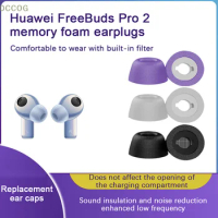 1Pair Silicone Earbuds Memory Foam Eartips Replacement Ear Buds For Huawei Freebuds Pro 2 Noise Reducing Ear Plugs Covers