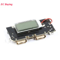 5V 2A Mobile Power Bank Charge Controller Digital LCD Dual USB 18650 Lithium Battery Charger Board Power Regulator Module PCB