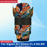 For Sigma Art 50mm F1.4 DG DN for SONY E Mount Lens Skin Anti-Scratch Protective Film Body Protector Sticker 50mm F/1.4 50 1.4