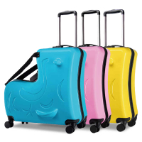 【兒童騎乘行李箱 24吋】《檢驗合格》 防盜密碼鎖 拉桿 安全帶設計 行李箱 兒童行李箱 騎乘行李箱