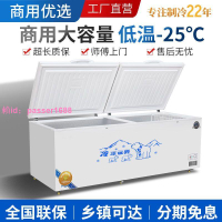 冰柜冷藏冷凍商用冷鏈大容量單溫雙溫臥式銅管保鮮節能電冰箱雪柜