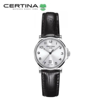 Certina Watch Men's Fashion Belt Steel Band Quartz Mechanical Men's and Women's Watch Waterproof Business Simple Watch Gold Gift