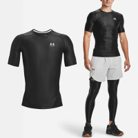 Under Armour 短袖 HG Iso-Chill Tee 男款 黑 白 吸汗 快乾 透氣 緊身衣 運動 UA 1365229001