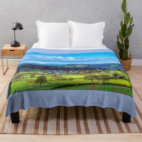 Castle Hill Landscape Throw Blanket Single Bed linens Sofa Quilt Luxury Brand Blankets