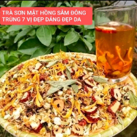 mua 1kg trà 7vị tặng 10 chiếc khẩu trang kf94. trà sơn mật hồng sâm đông trùng táo đỏ thơm ngon dễ u