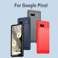 For Google Pixel 7A Case For Google Pixel 7A 7 Pro 6 6A Fundas Shockproof Bumper Carbon Fiber TPU Cover For Google Pixel 7A Case