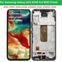 6.4'' OLED For Samsung Galaxy A54 LCD A546U A546B A5460 Display Touch Panel Screen Digitizer For Samsung A546 LCD A546V A546E