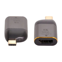 Cablecc USB4 USB-C Type-C Source to Female HDTV 2.0 Display 8K 60HZ UHD 4K HDTV Male Monitor Adapter