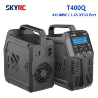 Skyrc T400Q Lipo Battery Balance Charger Discharger 4X100W 12A 2-6S XT60 Port For AGM LiPo LiIon LiHV LiFe NiMH NiCd and Pb