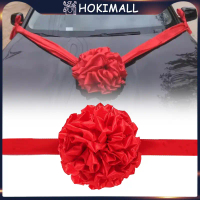 1Set Pita Peresmian Lengkap / Pita Satin Tille Merah / Pom Pom Opening Ceremony