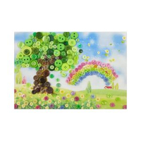 創意鈕釦貼上畫兒童手工幼兒園小學生釦子畫 兒童diy製作材料包