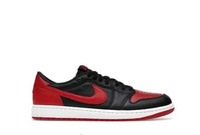Jordan 1 Retro Low OG Banned Black Varsity Red - 100% Original Guaranteed 10